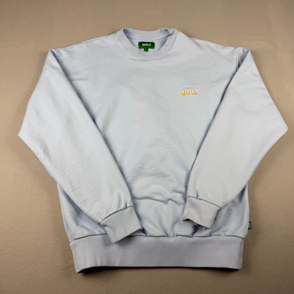 Golf Wang Light Blue Logo Crewneck Sweatshirt Large
